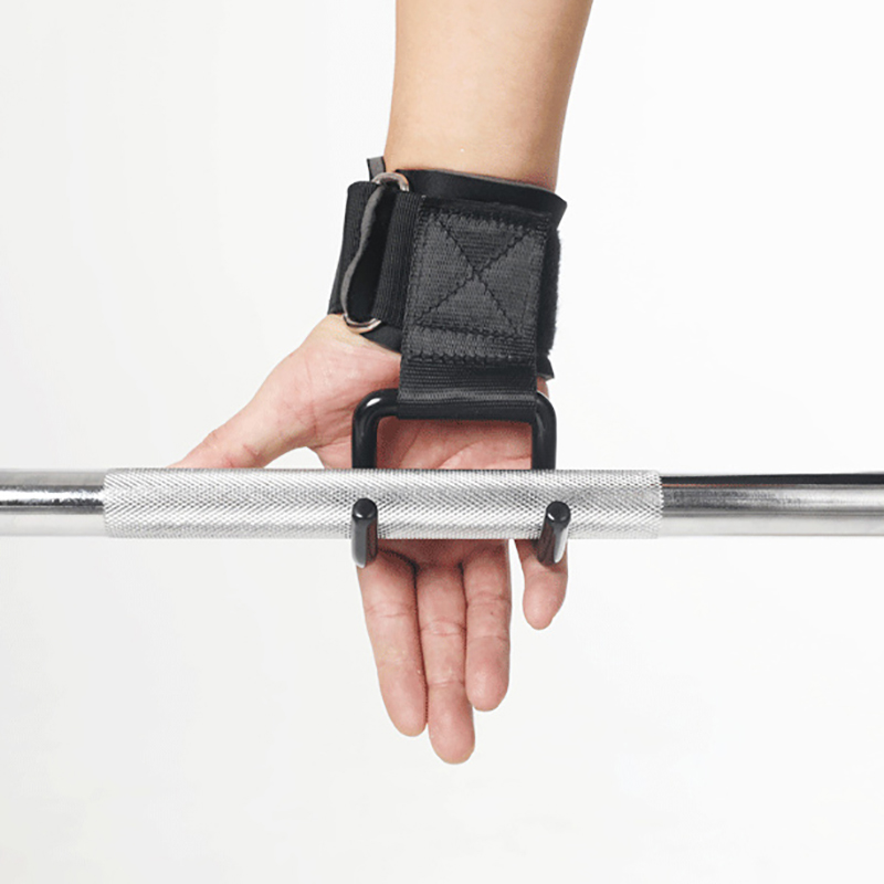 Fitness squat weightlifting pull-up wrist hook horizontal bar sports equipment to reduce strength training without hand assistance hook. 