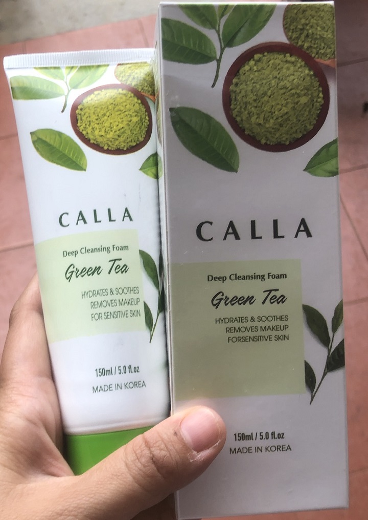 Sữa rửa mặt tinh chất trà xanh / tinh chất gạo calla hàn quốc