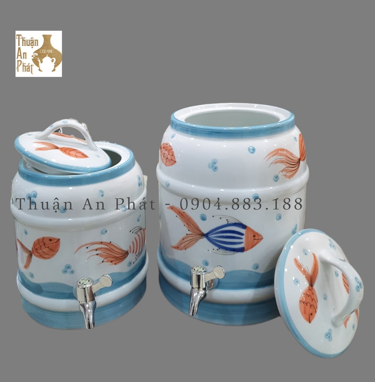 Bình đựng nước 9 lít gốm sứ Bát Tràng