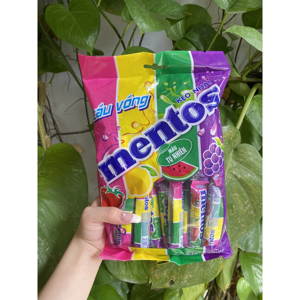 Kẹo Nhai Mentos Mini Cầu Vồng Hương Trái Cây