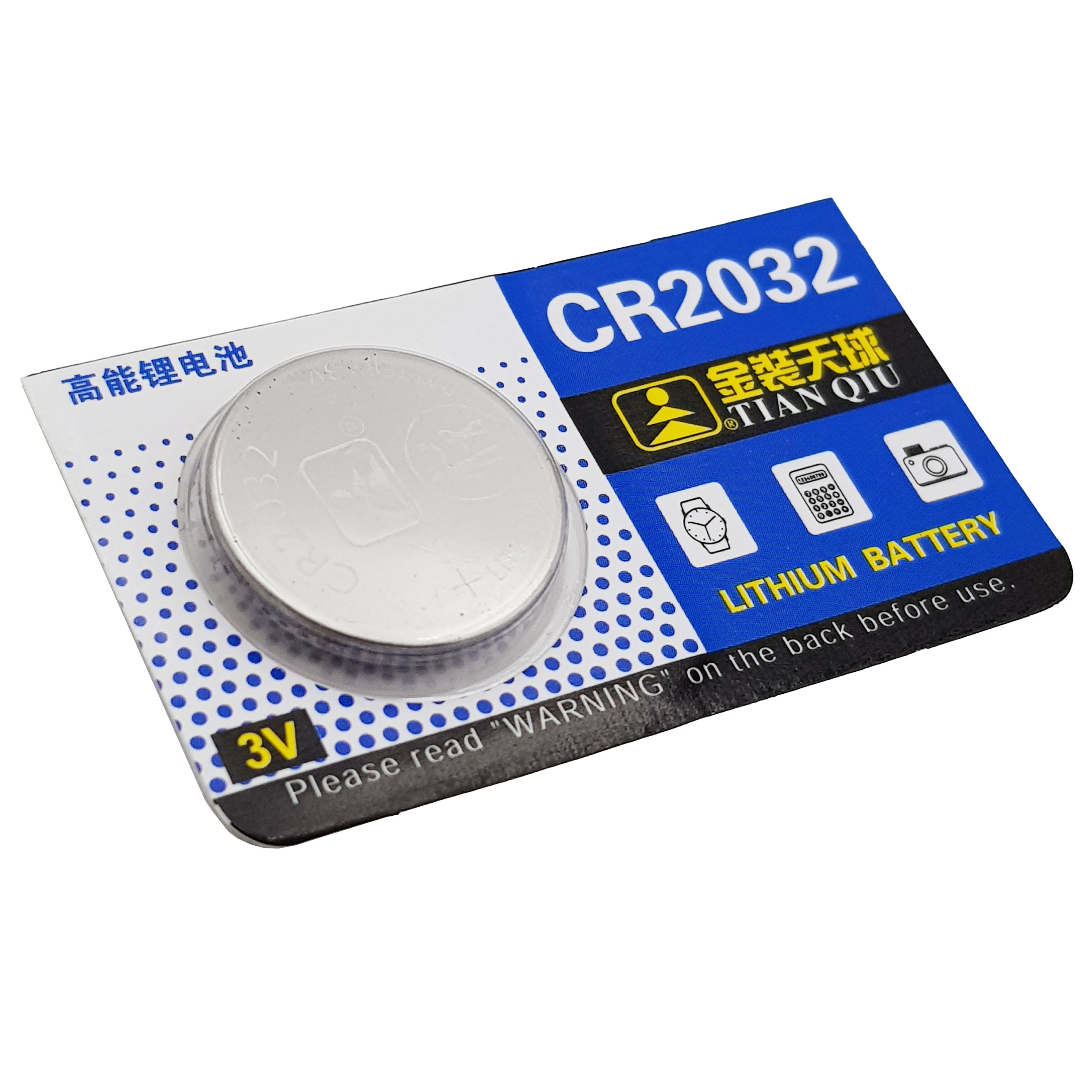 6 Pin cúc áo CR2032 3Volt