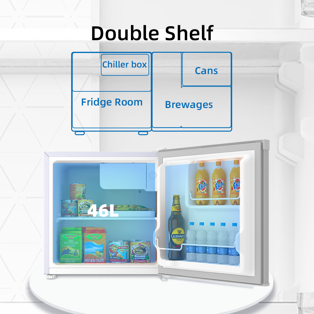 Costway Compact Refrigerator Auto Defrost Reversible Door