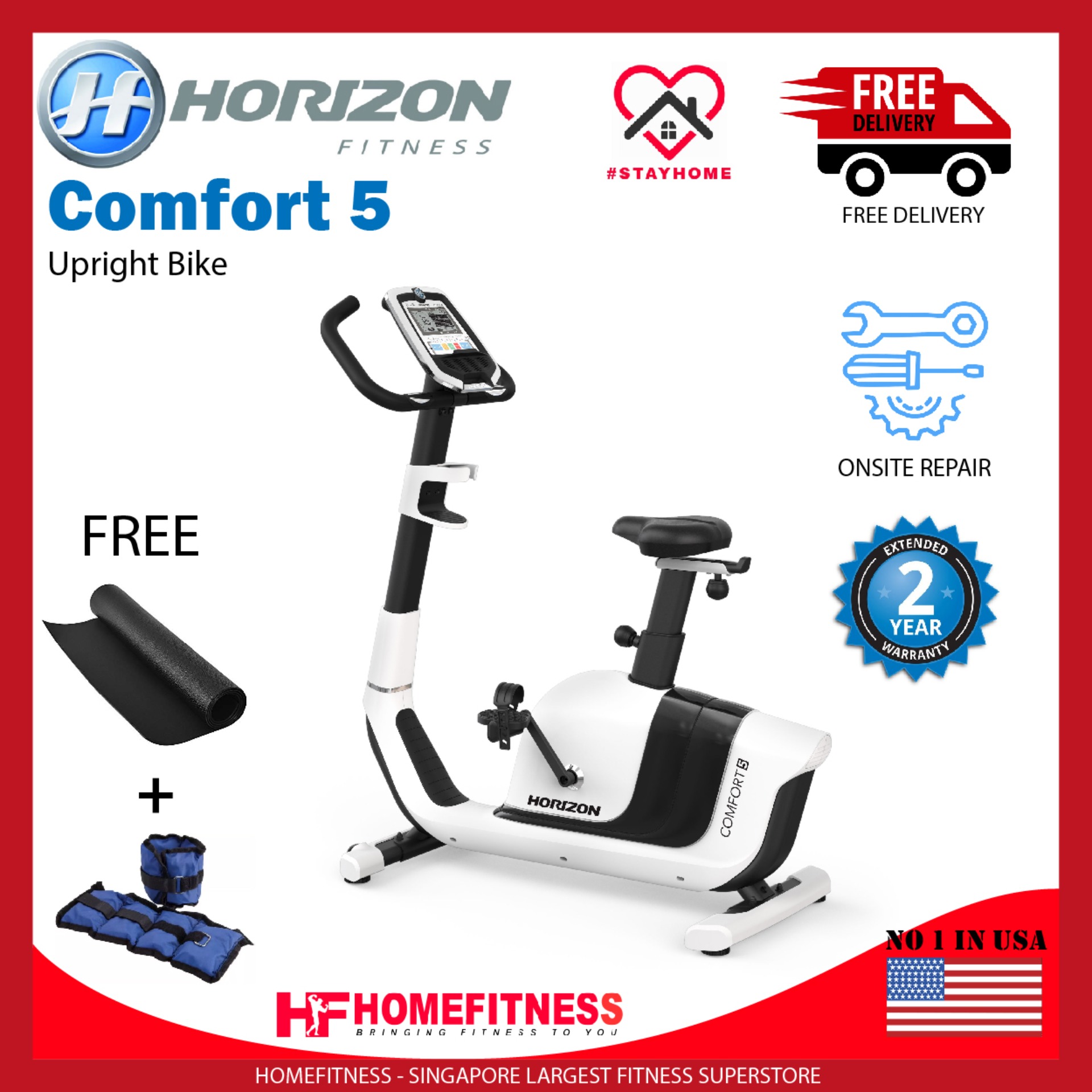 horizon stationary bike