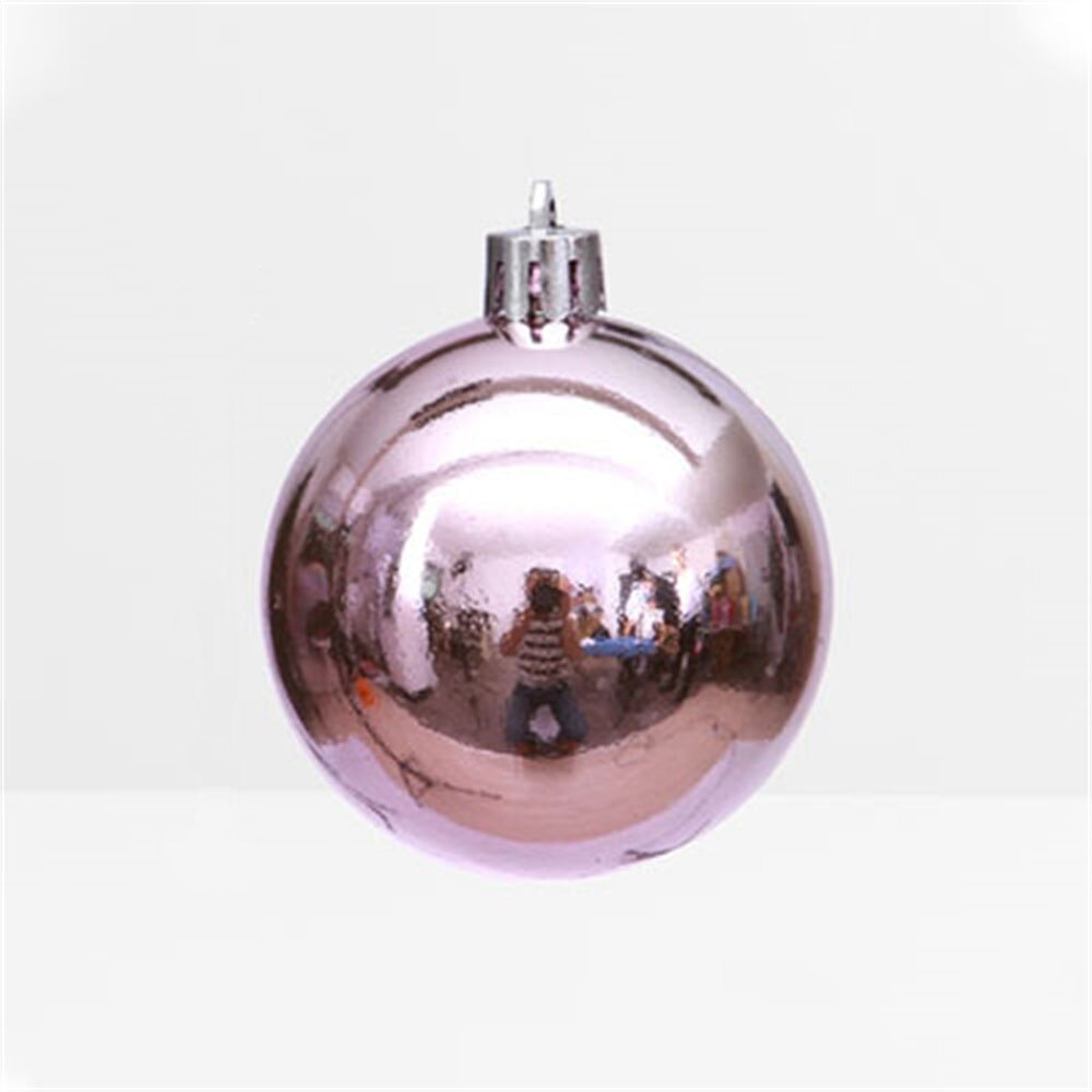 20/25/30Cm Large Light Red Christmas Balls Tree Decorations Ornaments Spheres Giant Big Silver Balls Wedding Ceiling Decor