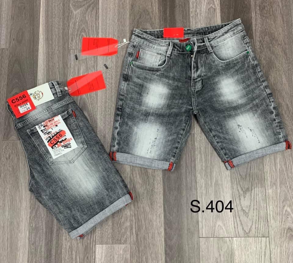 quần sọt jean nam cao cấp xám nhạt