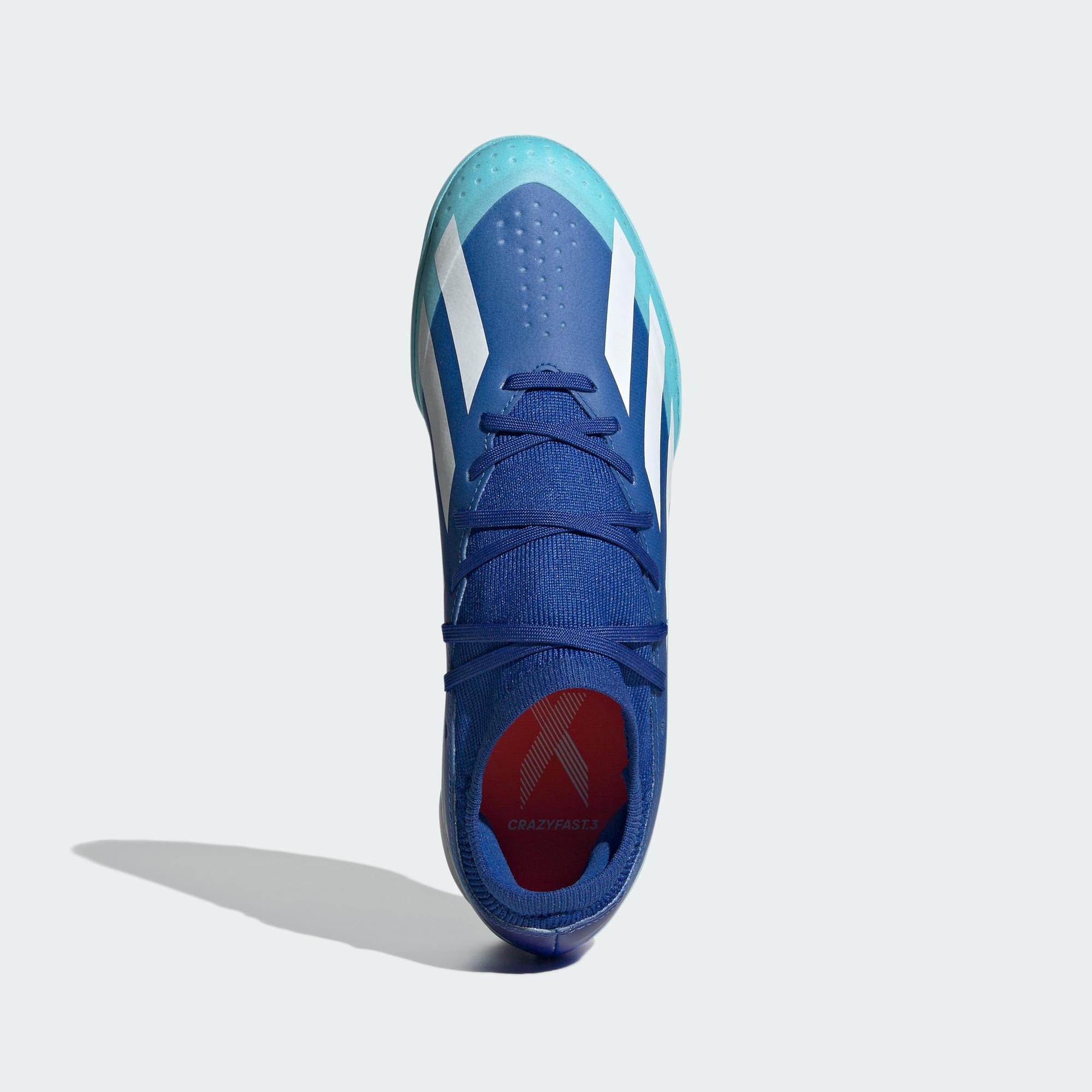 Adidas bóng đá giày đá bóng turf x crazyfast.3 unisex màu xanh da trời id9338