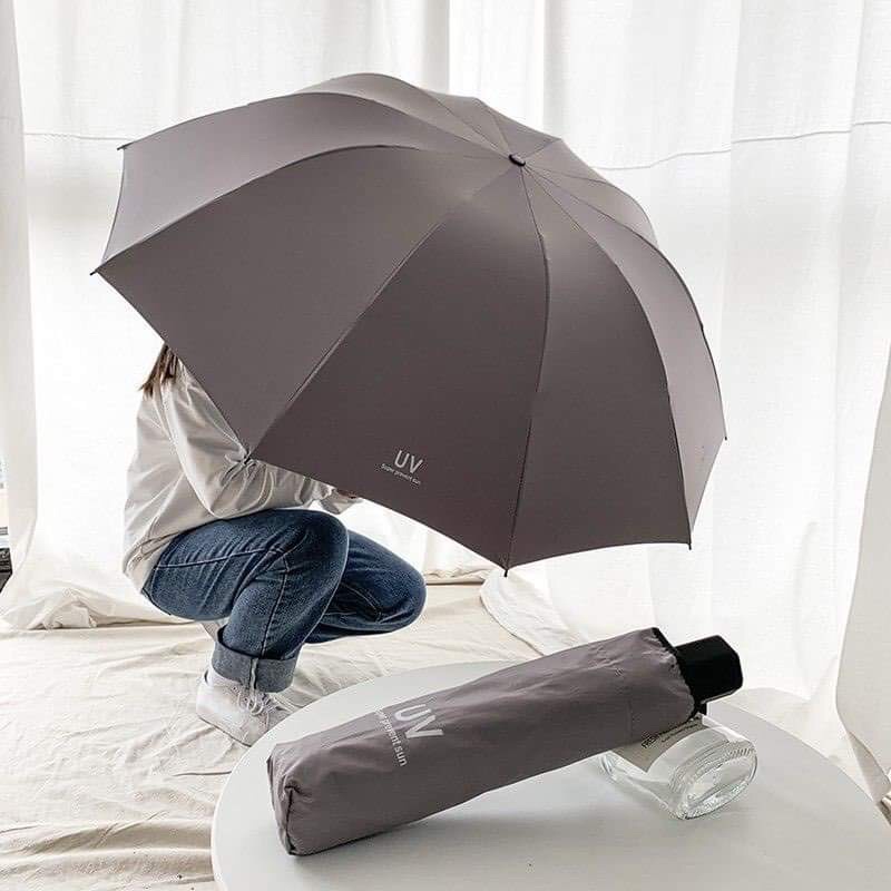 Ô Dù Thời Trang Che Nắng Che Mưa Chống Tia UV, Tia Cực Tím Gấp Lại Cực Kì Nhỏ Gọn