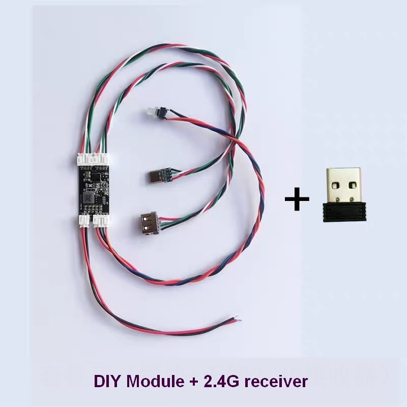 【100%-New】 2.4g And Bluetooth 5.3 Wireless Converter Usb Wired Keyboard To Bluetooth Wireless Adaptor Adapter Diy