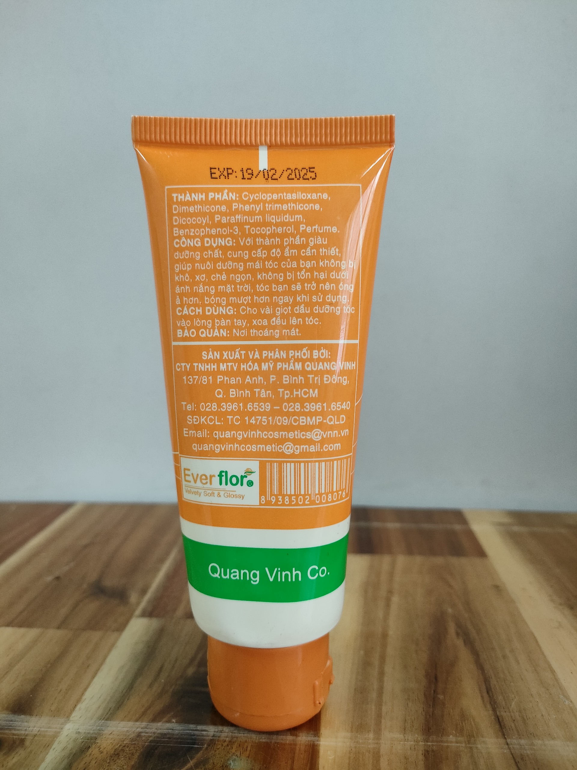 TÍP DẦU BÓNG TÓC EVERFLOR 75ML