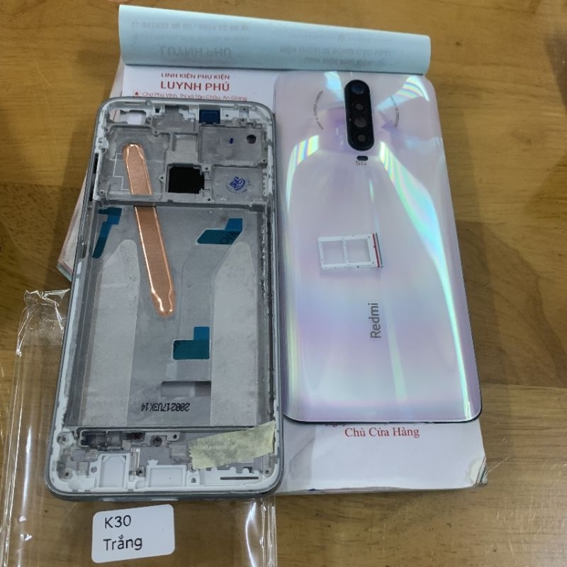 Vỏ xiaomi redmi K30 5G có khay sim kính camera