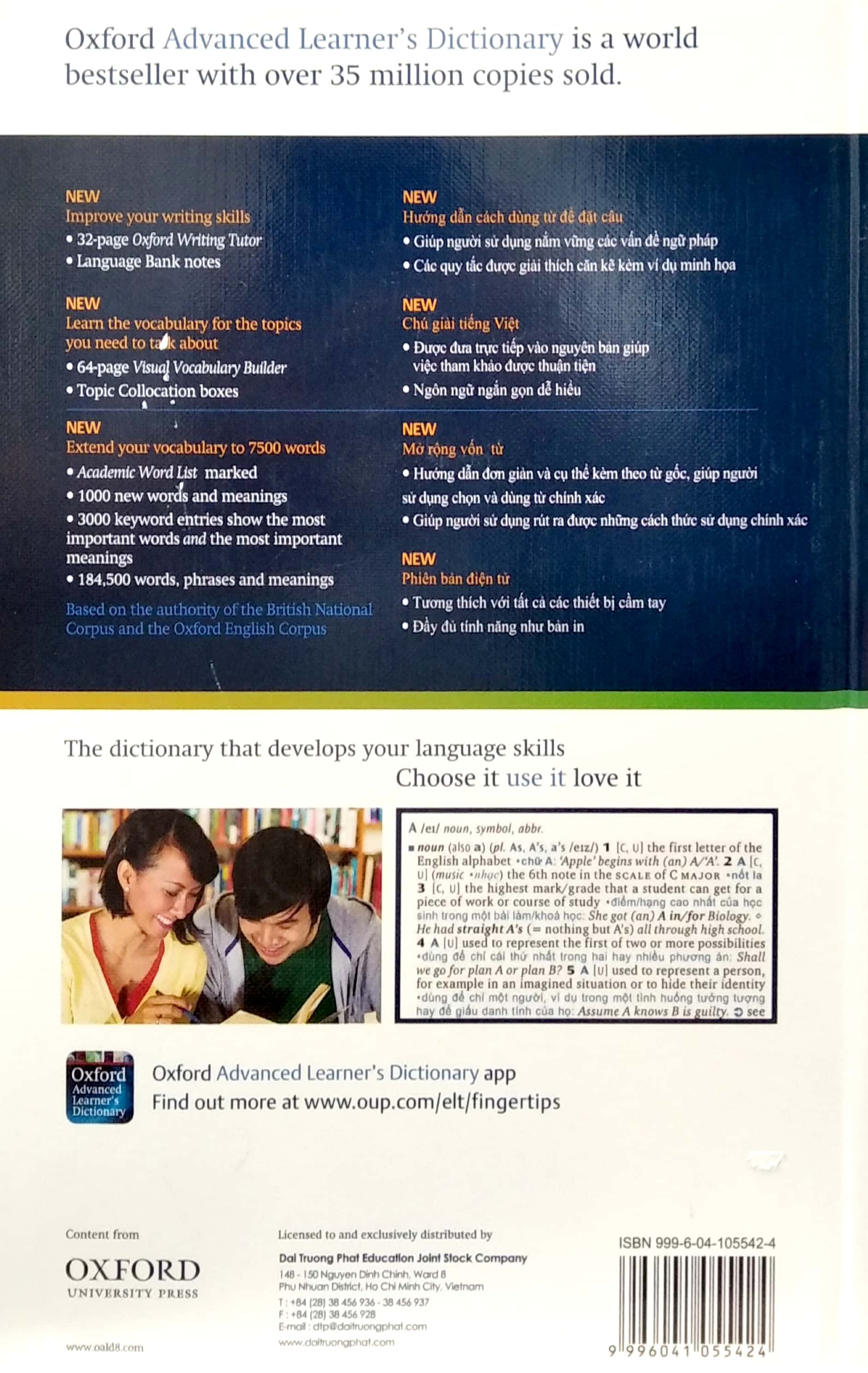 Sách Ngoại Văn - Fahasa - Oxford Advanced Learner's Dictionary with Vietnamese Translation (Hardback)