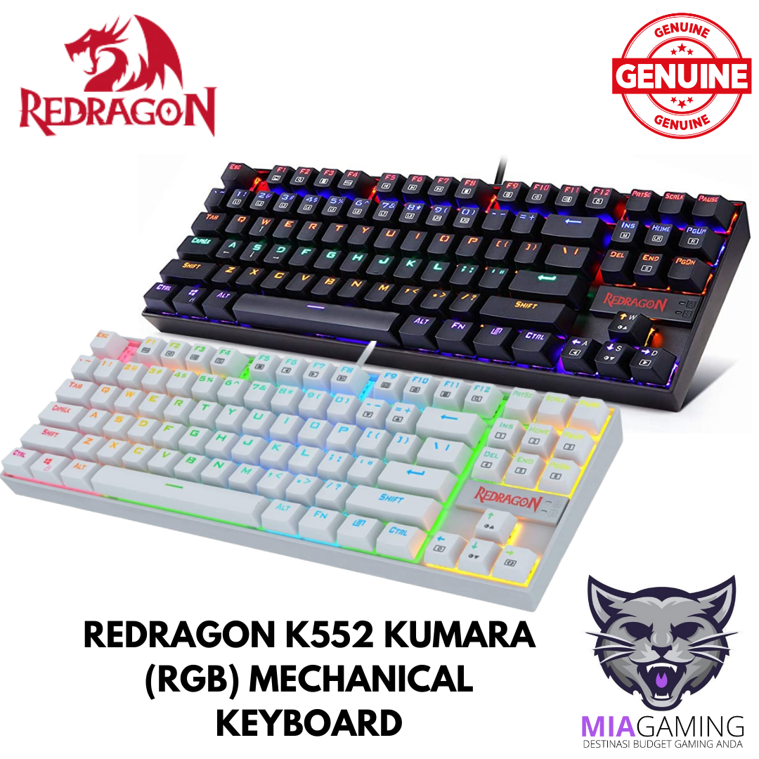 REDRAGON K552 KUMARA (RGB) MECHANICAL KEYBOARD | Lazada
