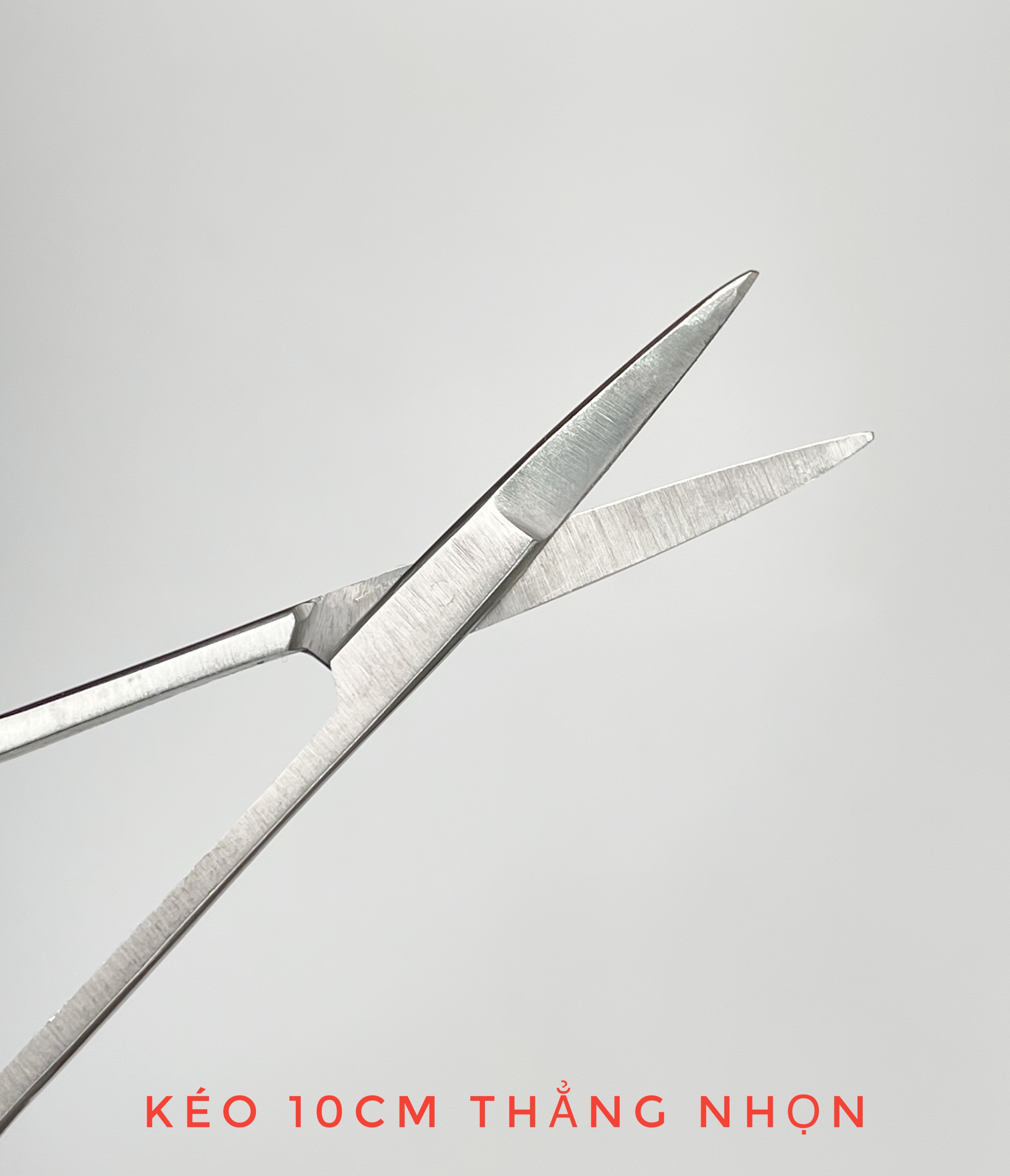 Kéo y tế 10cm 12.5cm thẳng nhọn