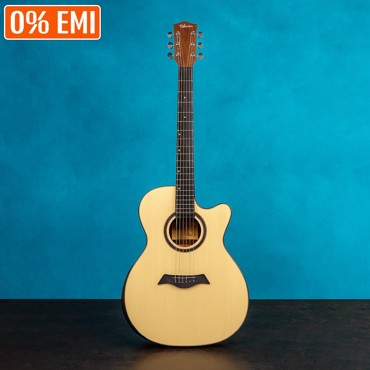 Deviser LS-570 EQ Acoustic-Electric Guitar w/ Beveled Armrest (Spruce/Walnut)