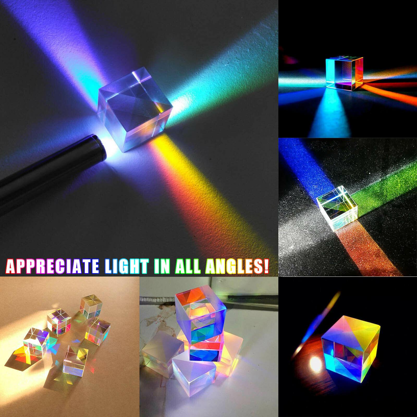 Magic Optical Glass Cube Dichroic Cube Prism RGB Combiner 2024 I8F9 Splitter
