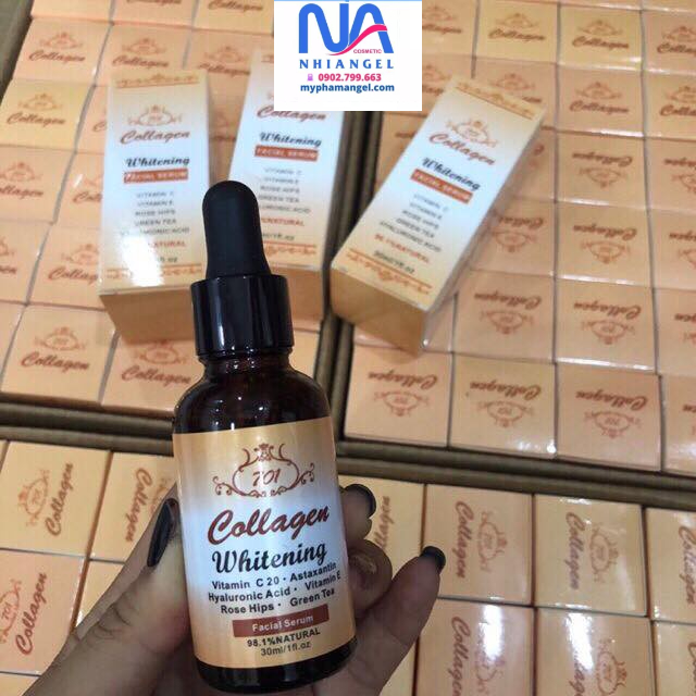 Serum dưỡng trắng da collagen plus vit E 701