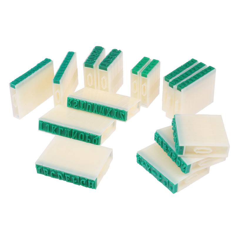 Paper Letter Stamp Digital Number Symbol Seal Chapter Combination Ink Print. 