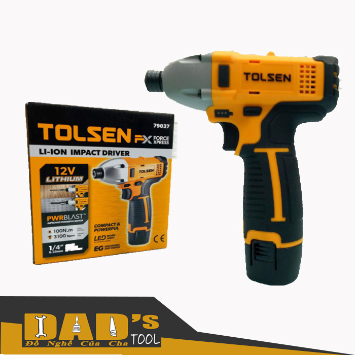 [HCM]MÁY BẮN VÍT PIN 12V - TOLSEN 79037