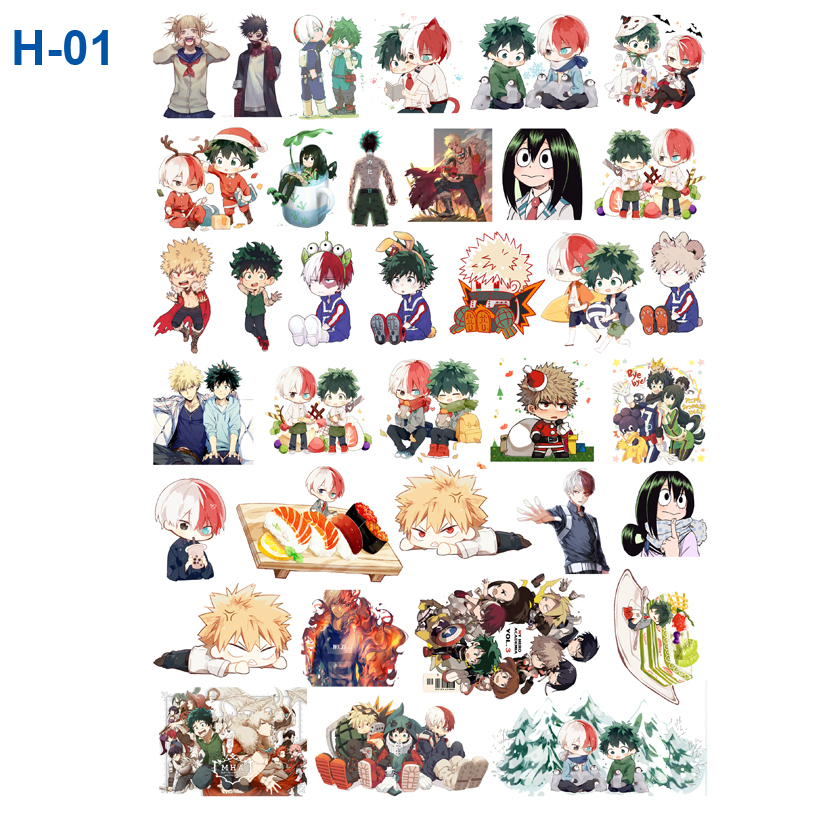 Sticker/ Hình dán anime MY HERO ACADEMIA (combo 30-60 stickers)