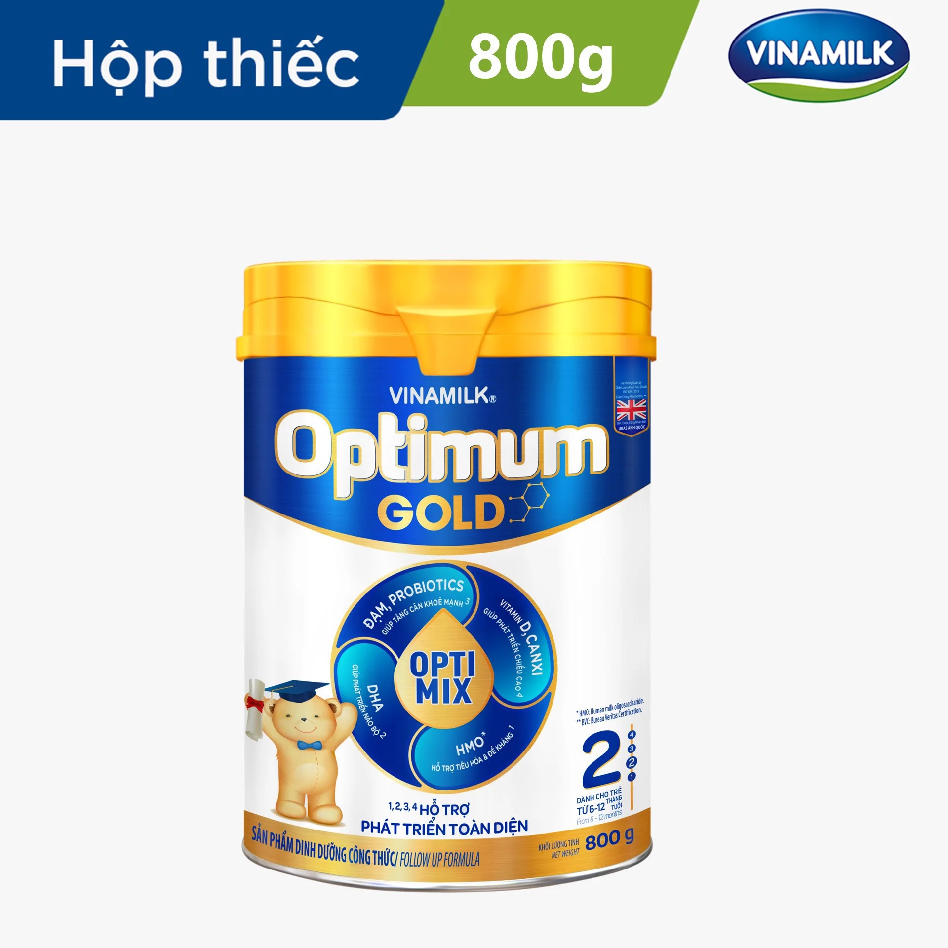 Sữa Bột Optimum Gold 2 - lon 800g (Cho Trẻ Từ 6 - 12 Tháng Tuổi) Chính hãng