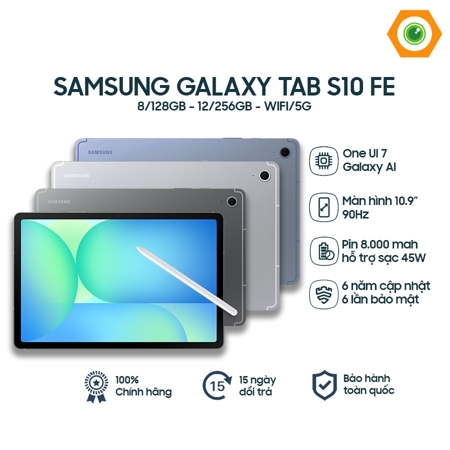 Máy tính bảng Samsung Galaxy Tab S10 FE Wifi – Chính Hãng – BH 12 Tháng