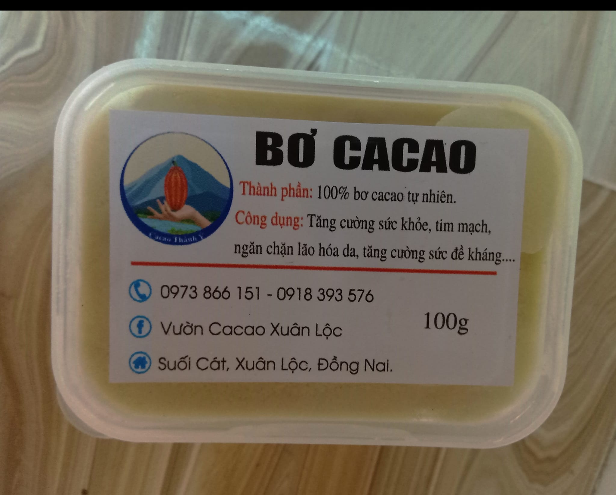 Bơ Cacao tự nhiên