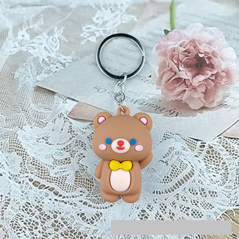 Móc khóa bò thỏ gấu cute
