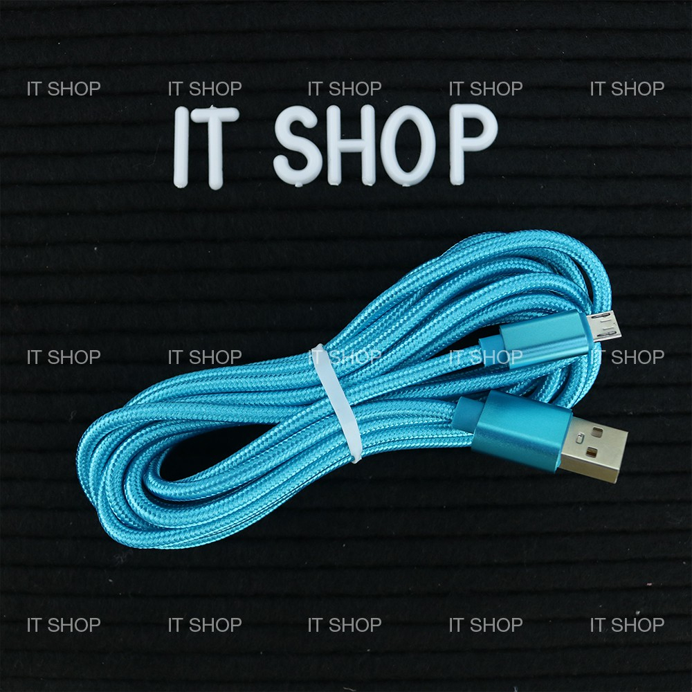 Cáp sạc dây bọc dù đầu micro usb, lightning tooyoo ty0212