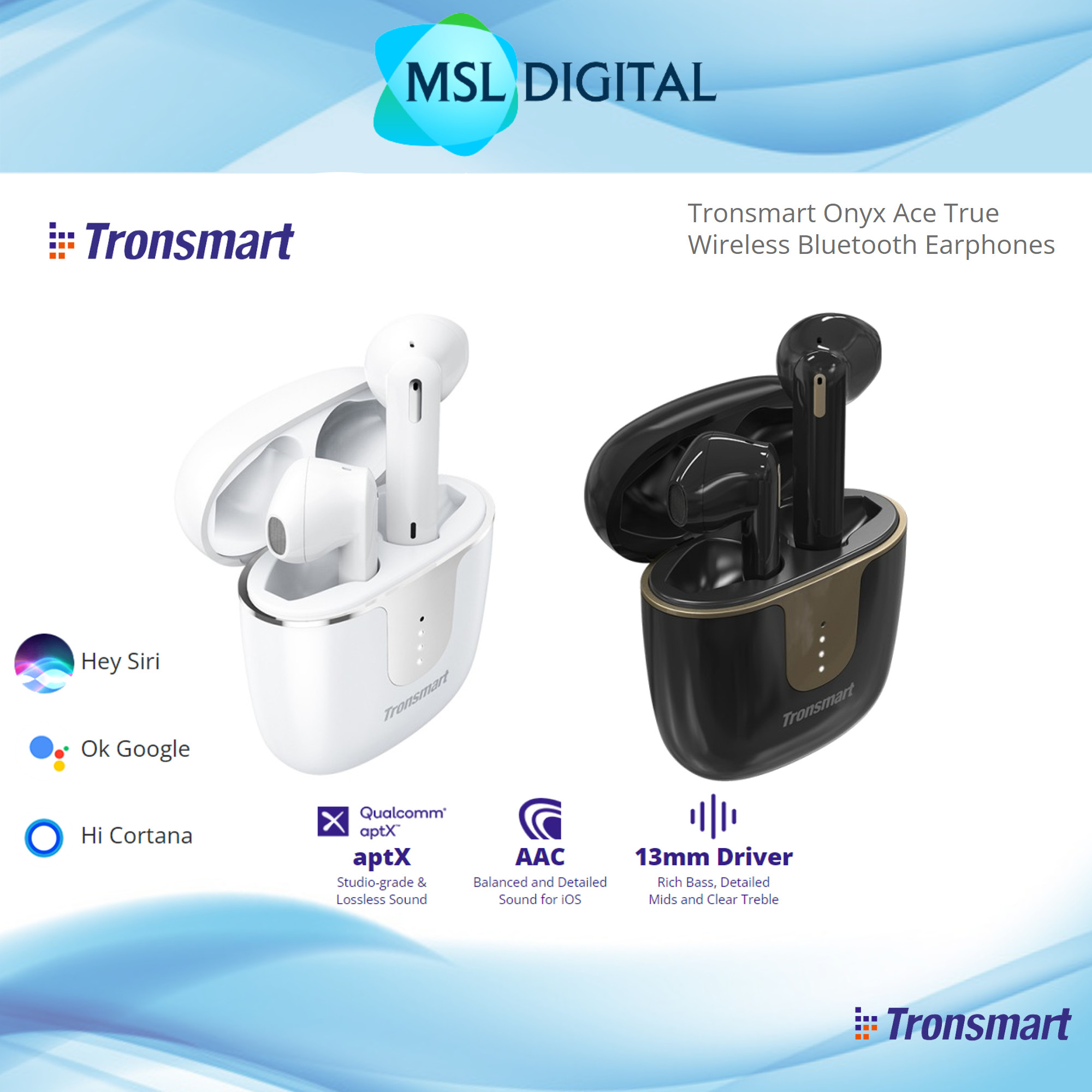 Tronsmart Onyx Ace True Wireless Bluetooth Earphones Lazada Lazada