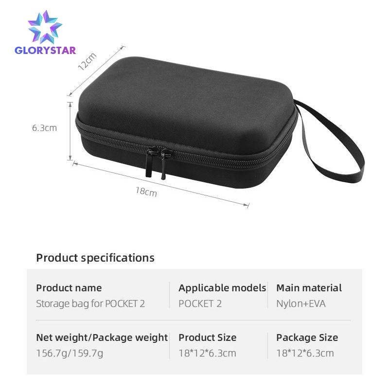 Mini Carrying Case for DJI POCKET 2 Handheld Portable Bag Storage Hard Shell Box