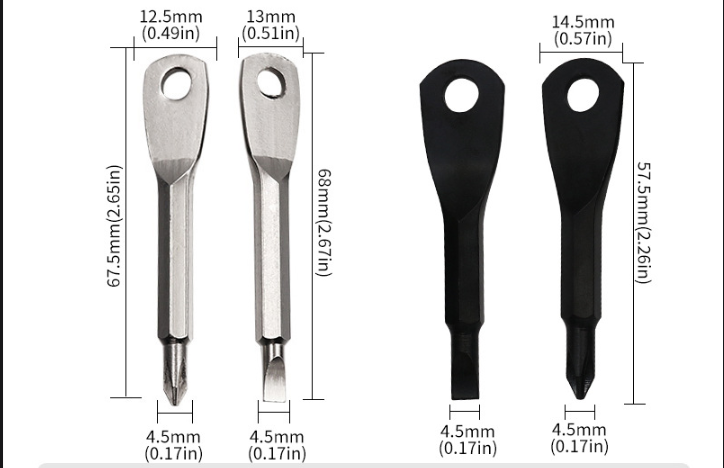 BỘ 2 TUA VÍT/VÍT DẸP MÓC KHÓA MINI