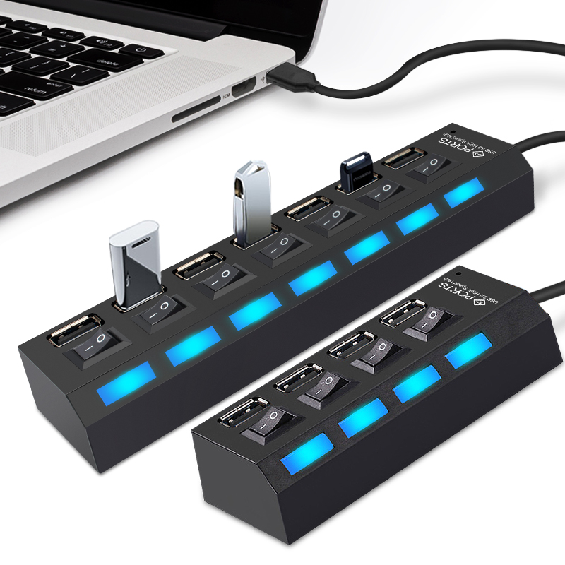 Usb Multi Adapter Promo 【InnovateWorld】4 Ports USB Hub 3.0 True USB 3.0 Hub High Speed USB ...