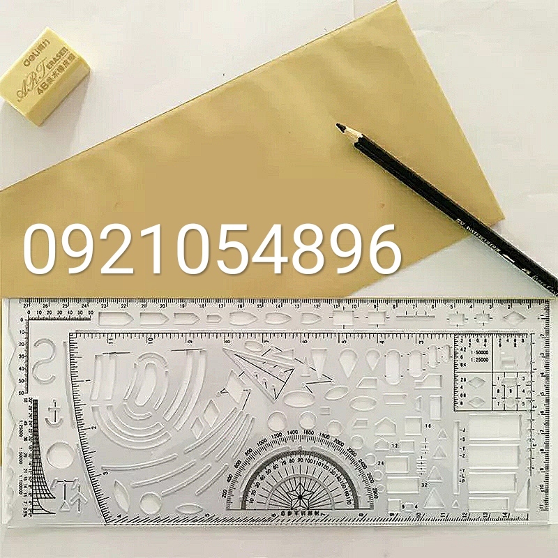 Thước chỉ huy tham mưu mẫu mới (27x18cm)