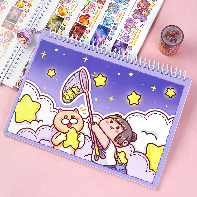Sổ  chiết  lưu  trữ  sticker, washitape