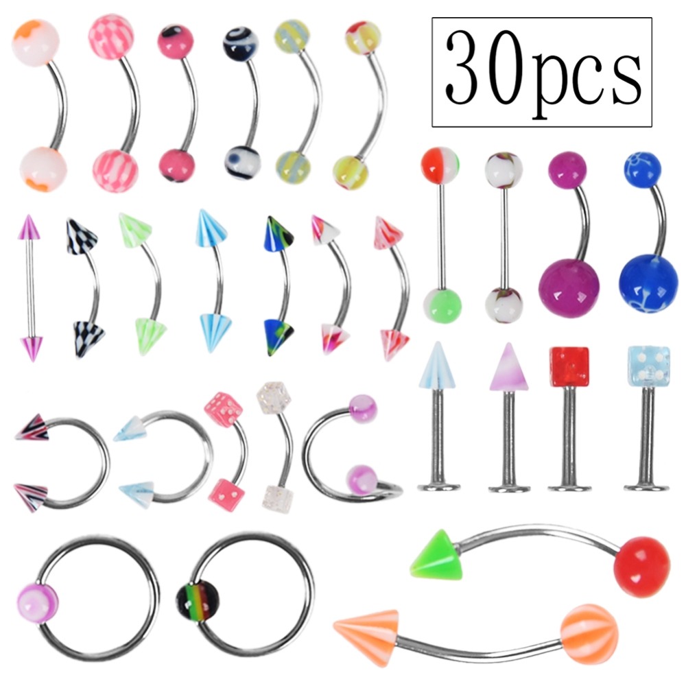 IMIXLOT%2015%2021%2030%2042%20105%20Eyebrow%20Nose%20Lip%20Nail%20Tongue%20Ring%20Tragus%20Cartilage%20Studs%20Body%20Jewelry%2014G%20-%20Image%205