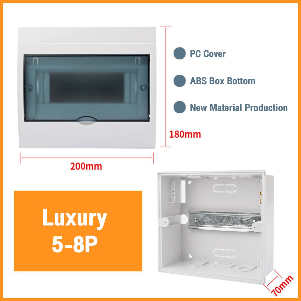 Breaker Enclosure Distribution Box 4 Ways to 18ways Distribution Box