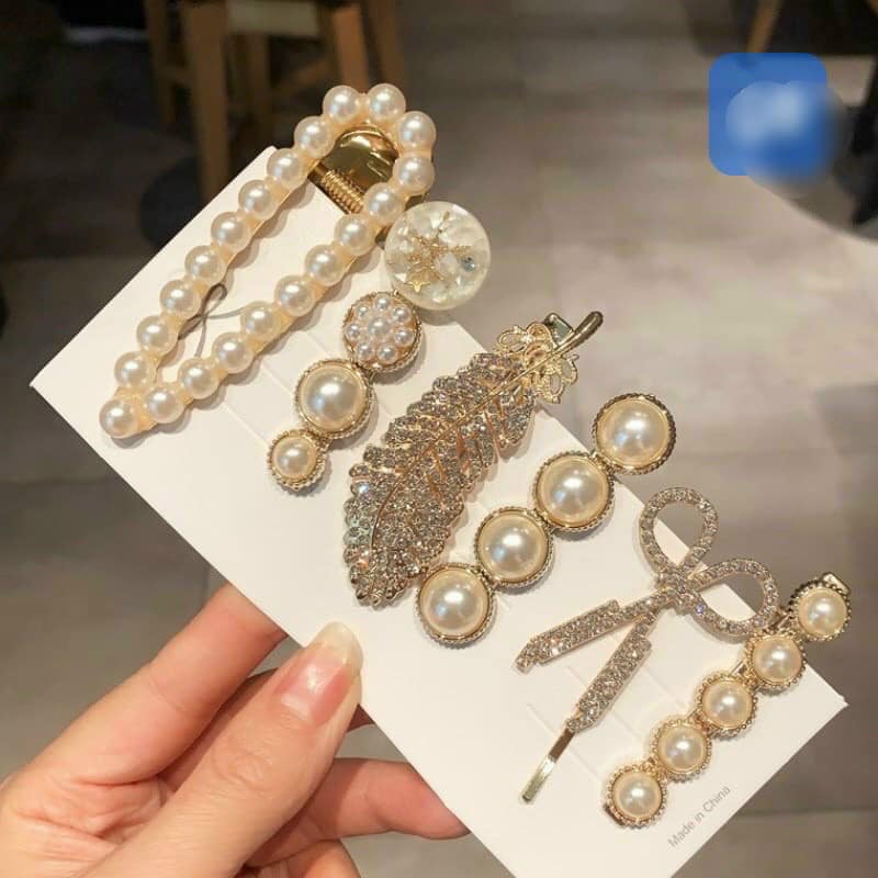 Vỉ 5-6 kẹp tóc hàn quốc siêu xinh