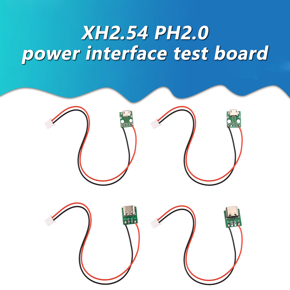 Aideepen Type-c PCB with Cabel Converter Adapter Micro USB To DIP Female Connector Breakout Board Charging Cable Soldering Board Socket