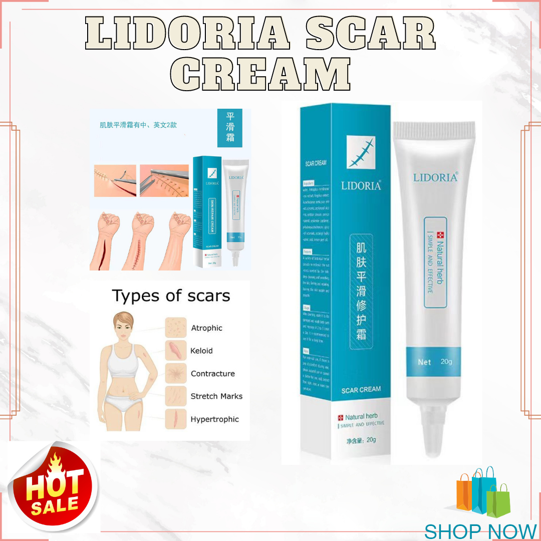 100 NATURAL AND EFFECTIVE LIDORIA SCAR CREAM Natural Herb Simple and Effective Scar Mark