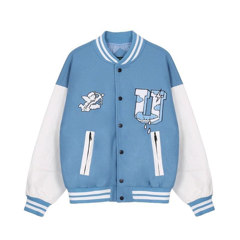 áo nỉ BOMBER NỈ NGOẠI NAM NỮ ÁO in chữ U NỔI BẬT  ÁO KHOÁC SIÊU HOT TP