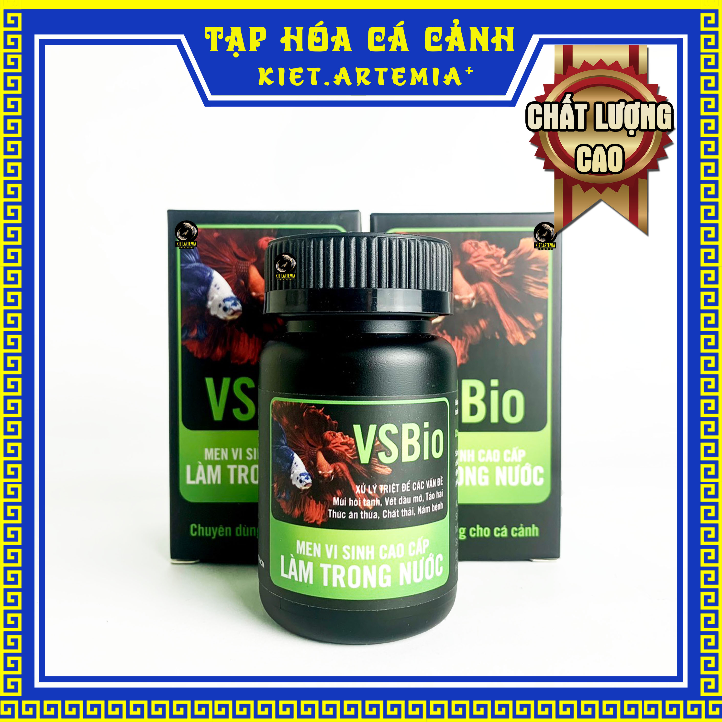 Men vi sinh làm trong nước hồ cá thủy sinh - Vs bio