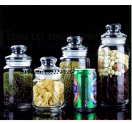Hũ thủy tinh ocean pop jar glass lid hũ nắp thủy tinh