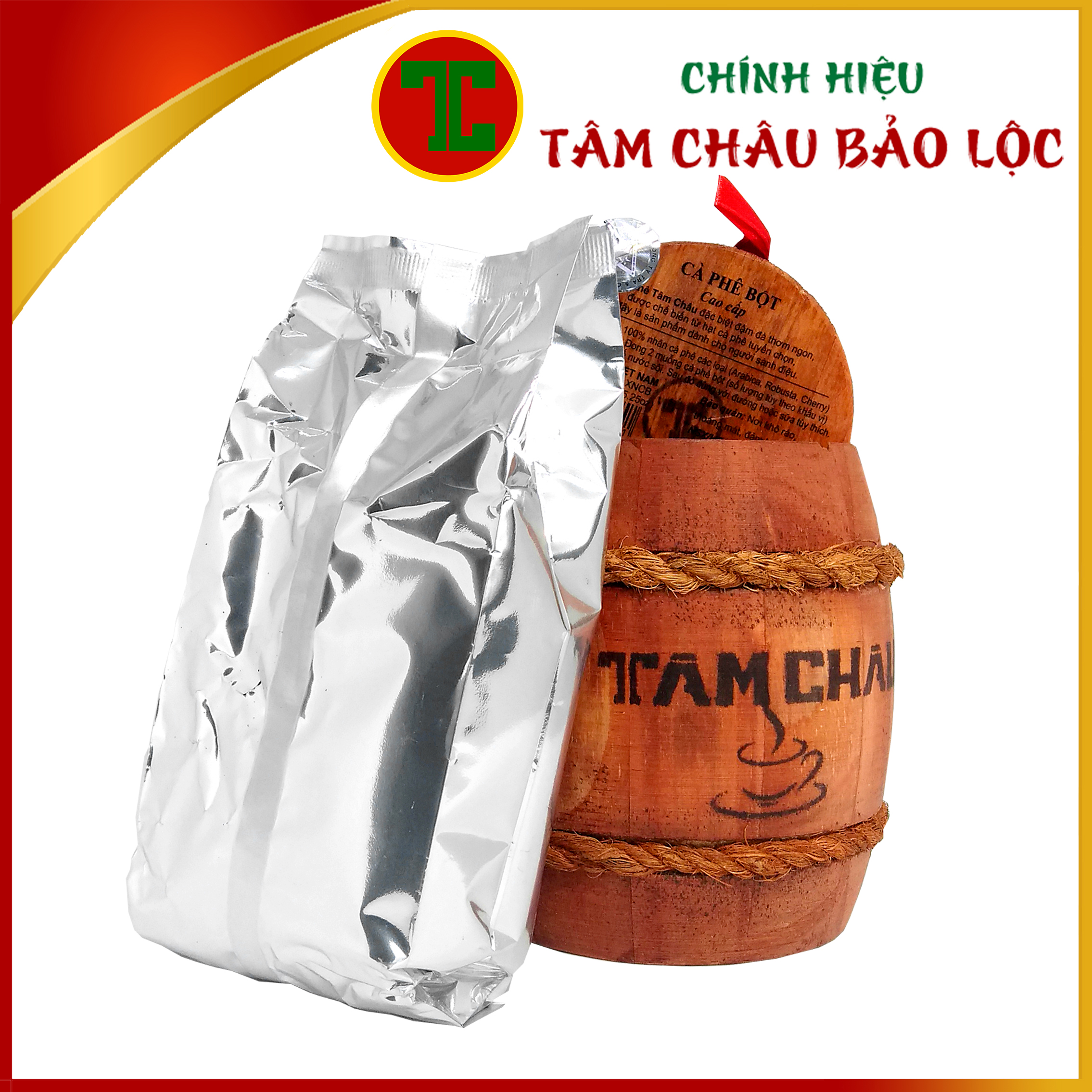 [Tam Chau] Coffee in Wooden Empty Box 100Gr (Coffee Powder)