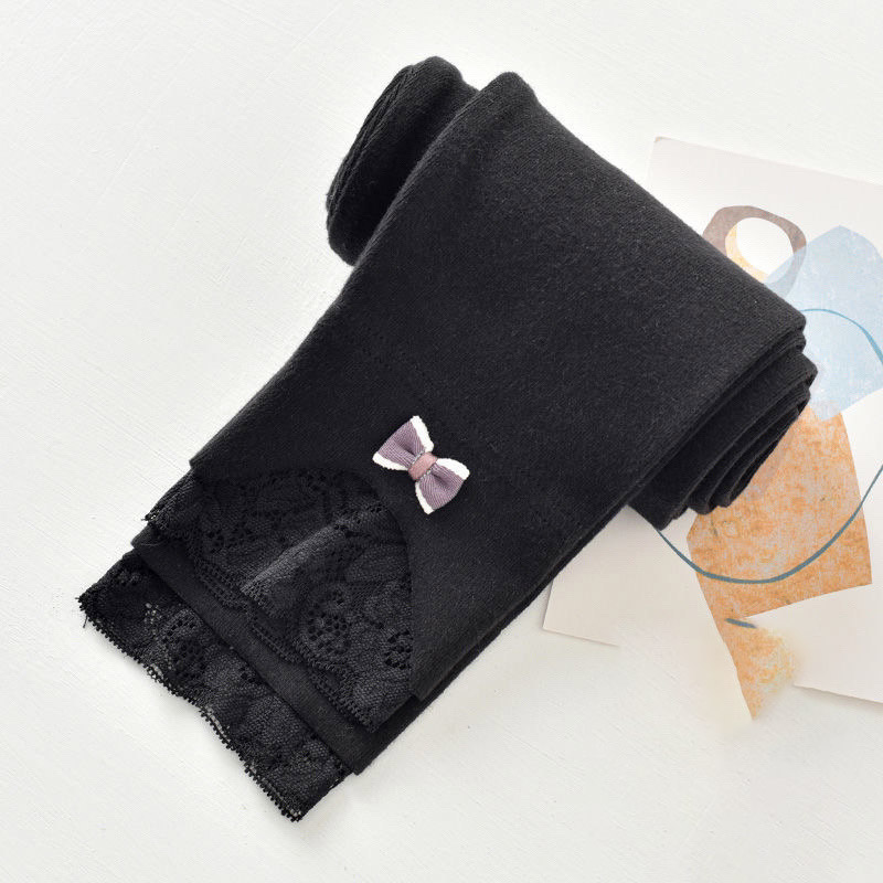 YA ZHOU LONG Girls leggings spring and autumn new style outerwear children's trousers girls autumn lace pants