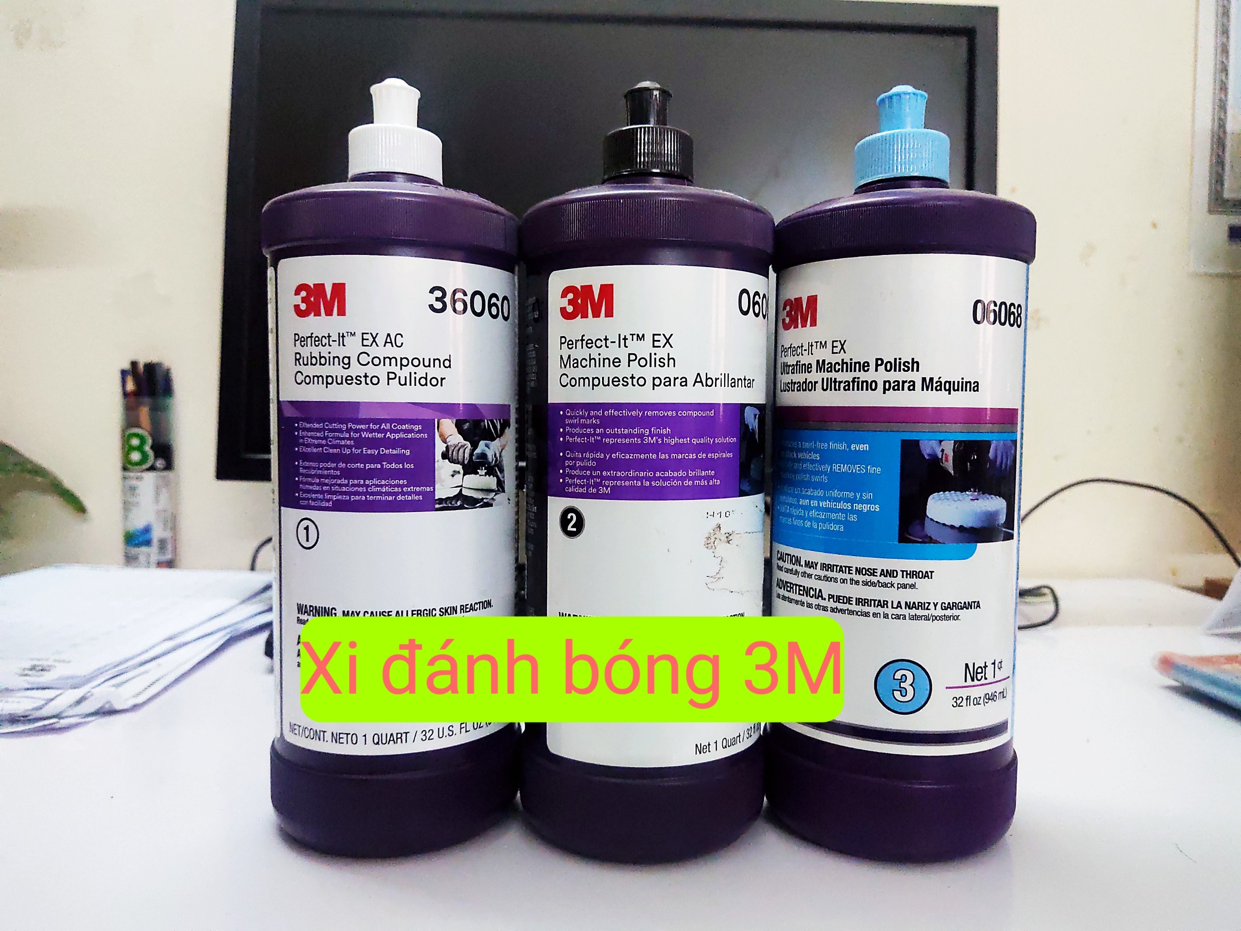 Bộ xi đánh bóng 3M dung tích 946ml