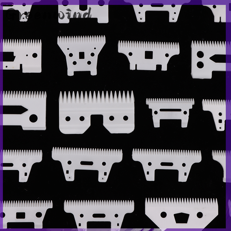 【Greenwind】 2-Hole Stagger-Tooth Ceramic Movable Blade Cordless Clipper Replaceable Blade For Shear Clipper
