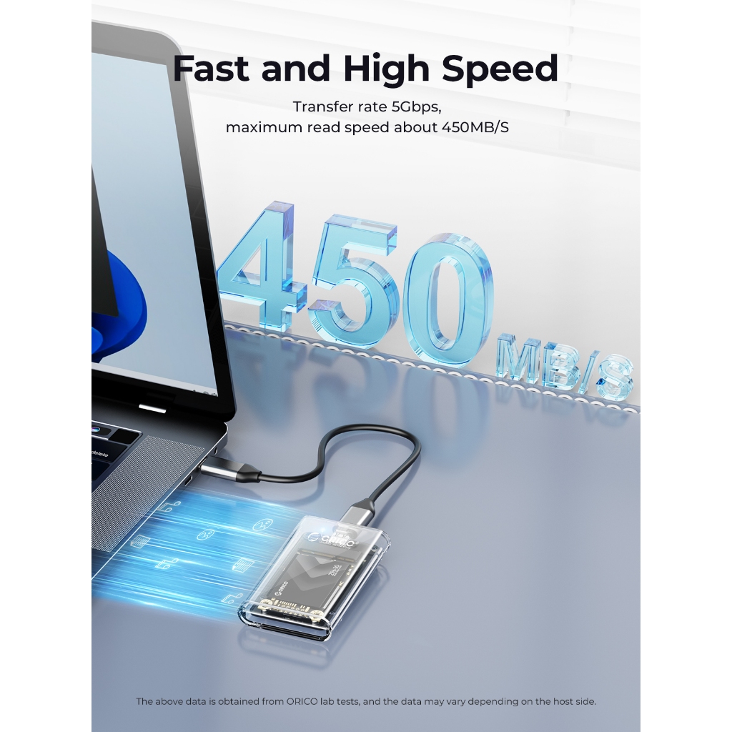 Caixa SSD ORICO mSATA USB 3.1 5Gbps SATA Para Disco Rígido Tipo C Adaptador Compatível Com Windows & Mac OS (TC10)