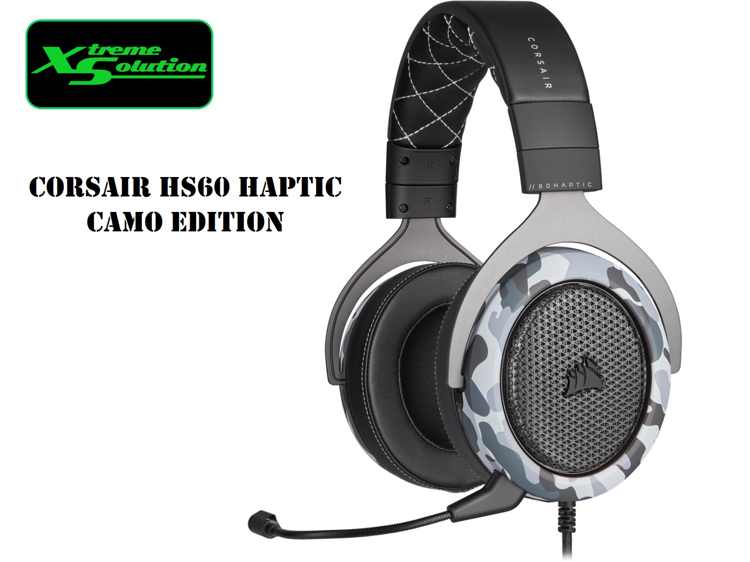Corsair HS60 HAPTIC Stereo Gaming Headset with Haptic Bass | Lazada  Singapore