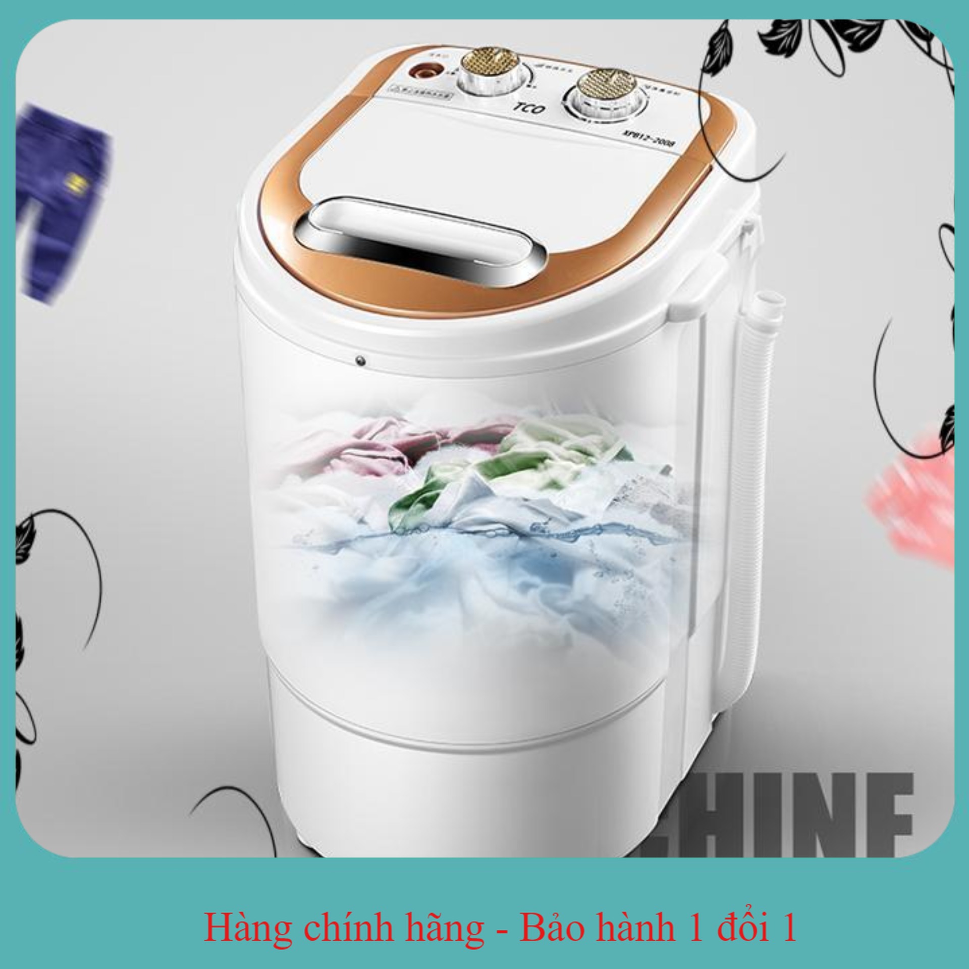 Máy giặt mini 1 lồng giặt bán tự động