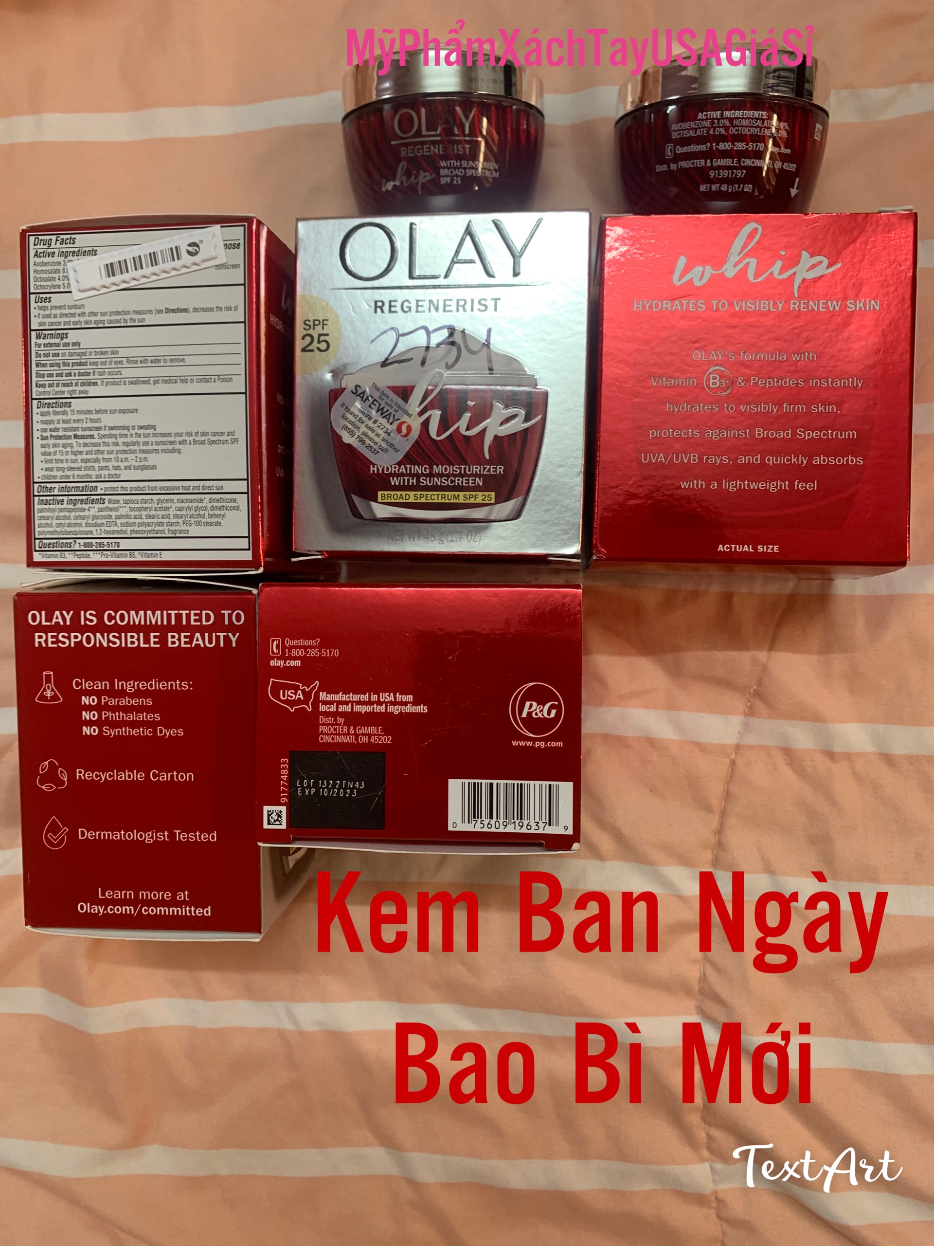 Kem dưỡng da chống lão hóa Olay Regenerist Whip SPF25
